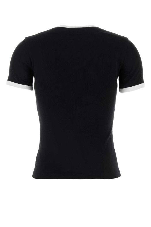 Black cotton t-shirt COURREGES (VESJTS017JS0070)
