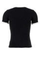 Black cotton t-shirt COURREGES (VESJTS017JS0070)