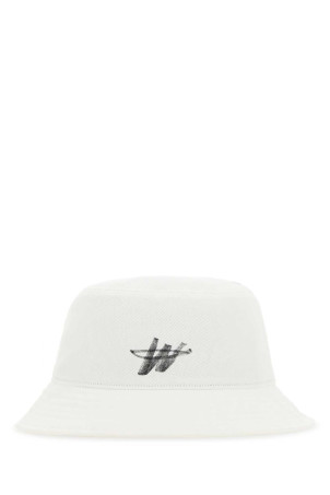 White cotton bucket hat White WE11 DONE (WDAH620079U)