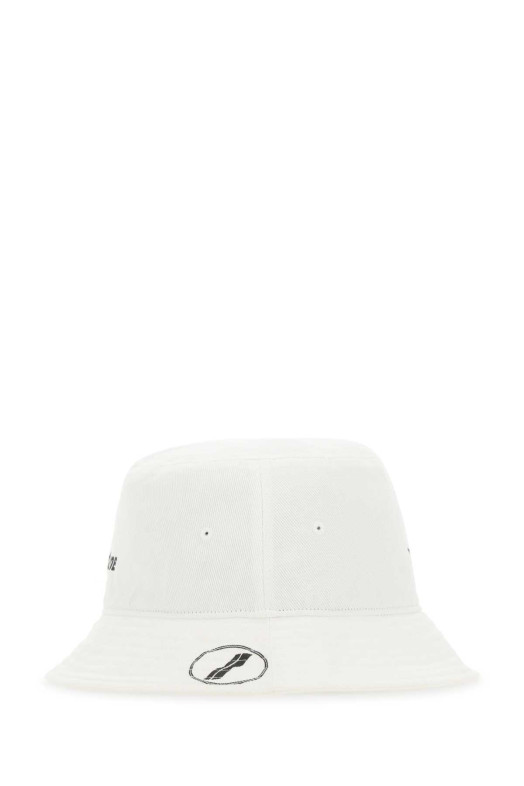 White cotton bucket hat White WE11 DONE (WDAH620079U)