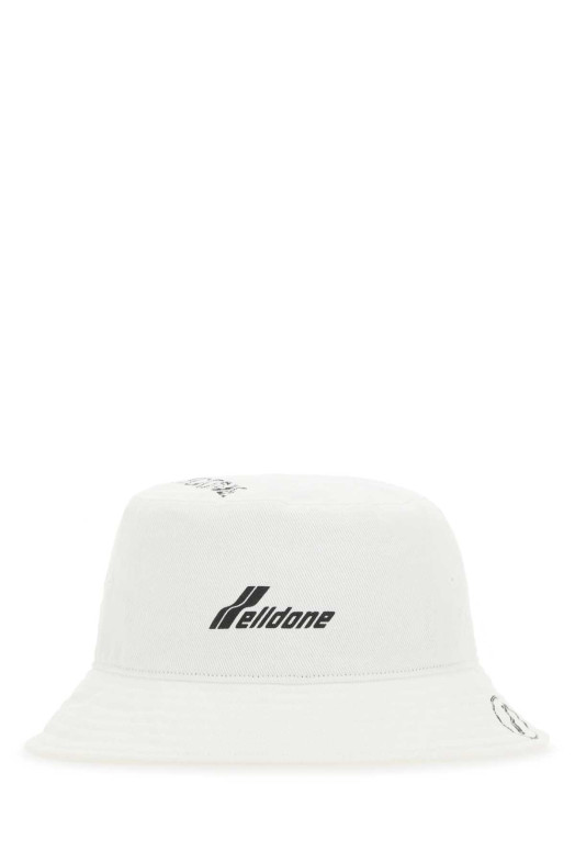 White cotton bucket hat White WE11 DONE (WDAH620079U)