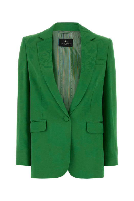 Green jacquard blazer ETRO (WRCA004299TJDA0)
