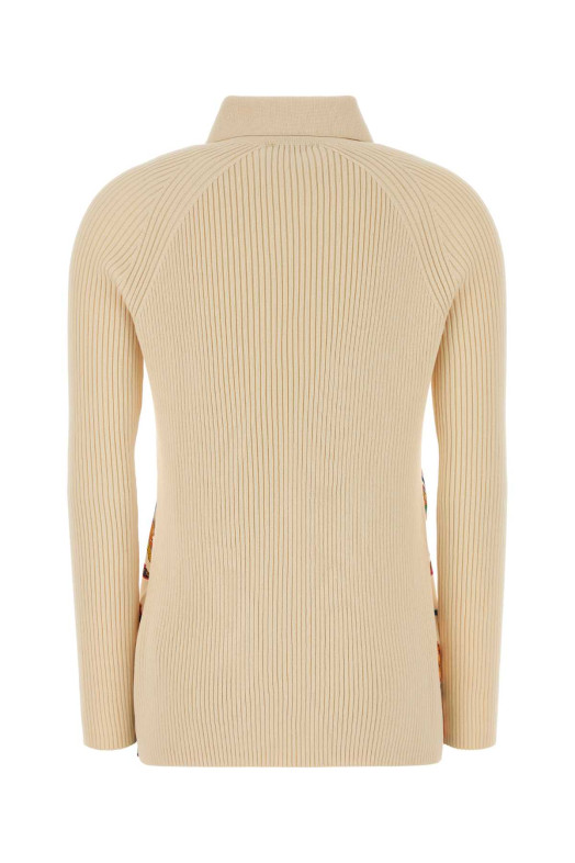 Ivory knit and silk polo shirt ETRO (WRKN0008AV835)