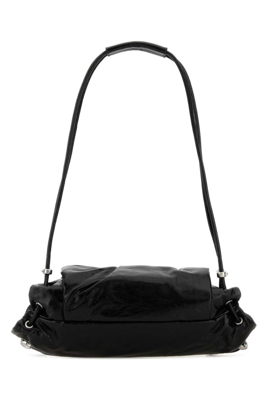 Black leather Scrunch-D shoulder bag DIESEL (X10331P1003)
