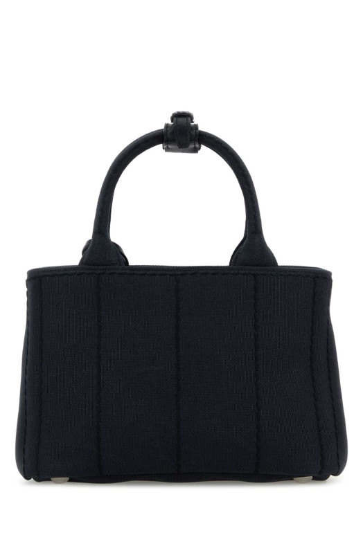 Dark blue canvas mini Prada JardiniÃ¨re handbag PRADA (1BA038VNLM2HF3)