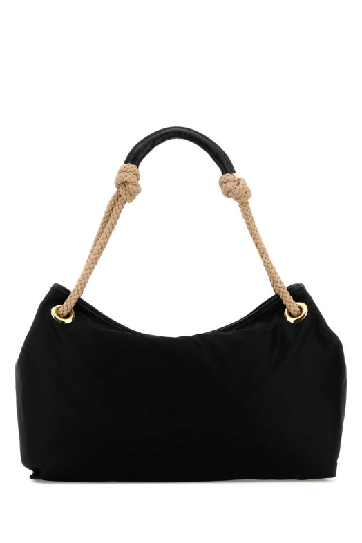 Black fabric shopping bag Black PRADA (1BC2822HG8)