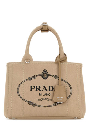 Beige canvas small Prada JardiniÃ¨re handbag PRADA (1BG464VNLO2HF3)