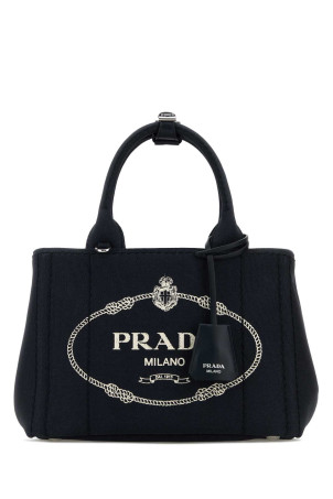 Dark blue canvas small Prada JardiniÃ¨re handbag PRADA (1BG464VNLO2HF3)