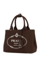 Brown canvas small Prada JardiniÃ¨re handbag PRADA (1BG464VNLO2HF3)