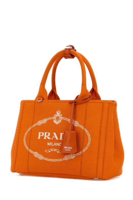 Orange canvas small Prada JardiniÃ¨re handbag PRADA (1BG464VNLO2HF3)