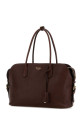 Chocolate leather large shopping bag PRADA (1BG6002HFQ)