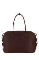 Chocolate leather large shopping bag PRADA (1BG6002HFQ)