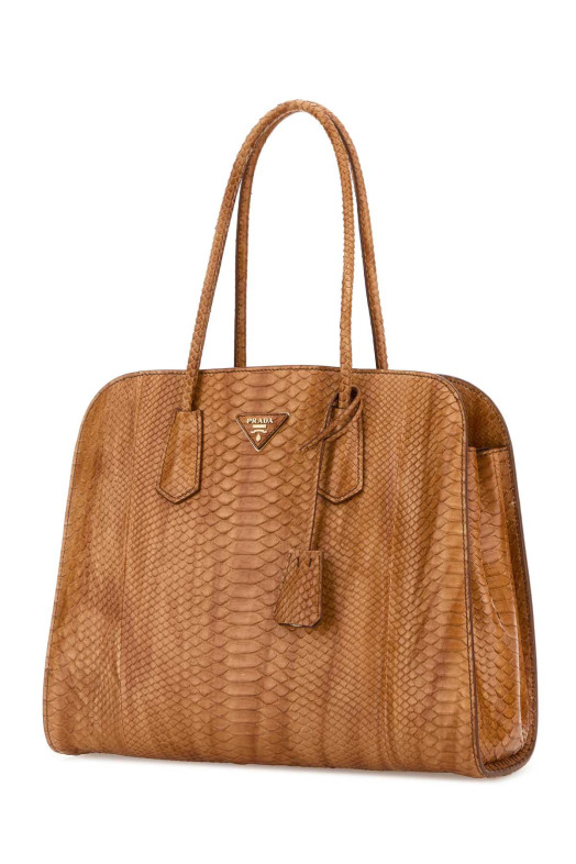 Orange leather shopping bag PRADA (1BG6052C3A)