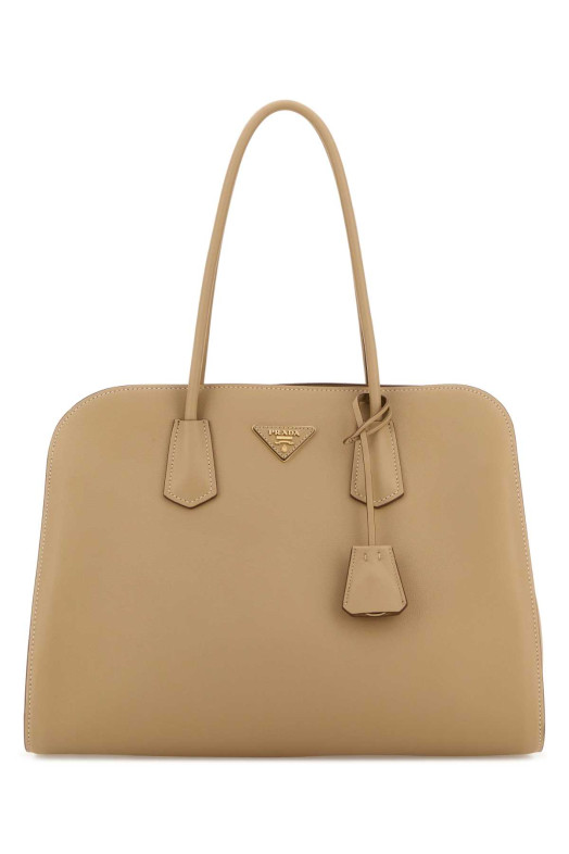 Beige leather shopping bag PRADA (1BG6052CYS)