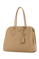 Beige leather shopping bag PRADA (1BG6052CYS)