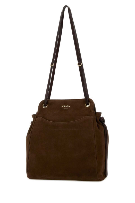 Brow suede medium Prada Carry bucket bag PRADA (1BG6412G6D)