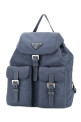 Cerulean blue Re-nylon small backpack PRADA (1BZ677RV44)