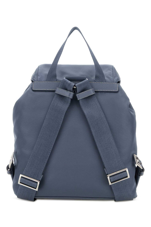 Cerulean blue Re-nylon small backpack PRADA (1BZ677RV44)