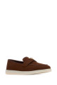 Chocolate suede loafers PRADA (1D222NFB025037)