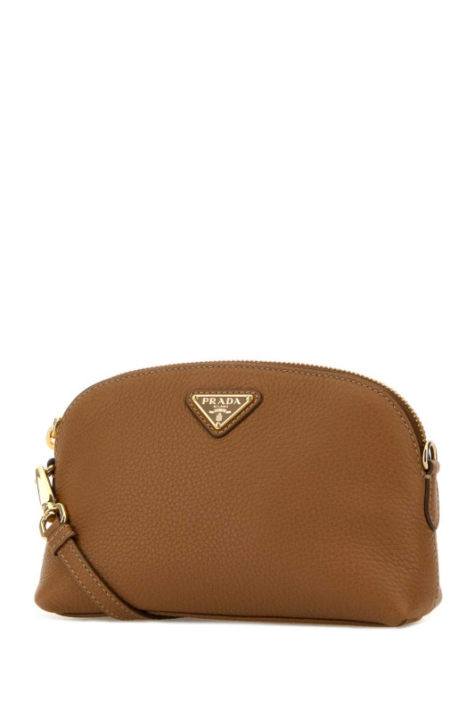 Camel leather crossbody bag PRADA (1NF0622DKV)