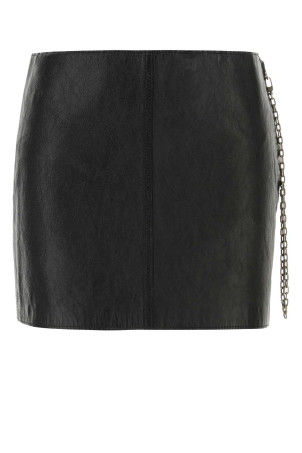 Black leather mini skirt ALEXANDER WANG (1WC1265381)