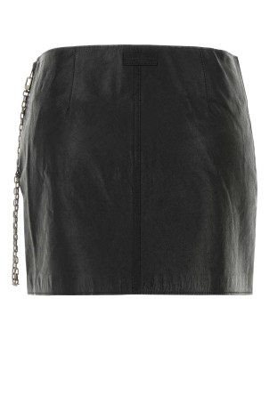Black leather mini skirt ALEXANDER WANG (1WC1265381)