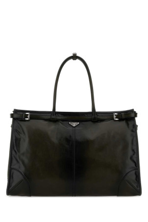 Dark green leather Prada Bonnie shopping bag PRADA (2VG1282HKF)