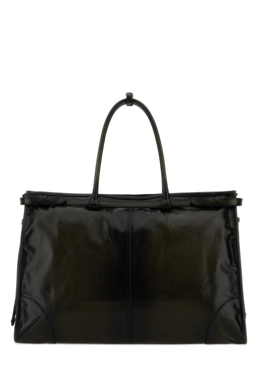 Dark green leather Prada Bonnie shopping bag PRADA (2VG1282HKF)