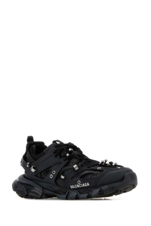 Black rubber and fabric Track Piercieng sneakers Black BALENCIAGA (542436WTRPG)