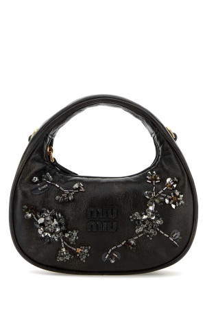 Dark brown nappa leather handbag MIU MIU (5BP078VOL42IF9)