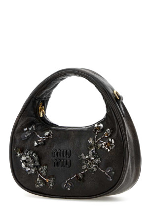 Dark brown nappa leather handbag MIU MIU (5BP078VOL42IF9)