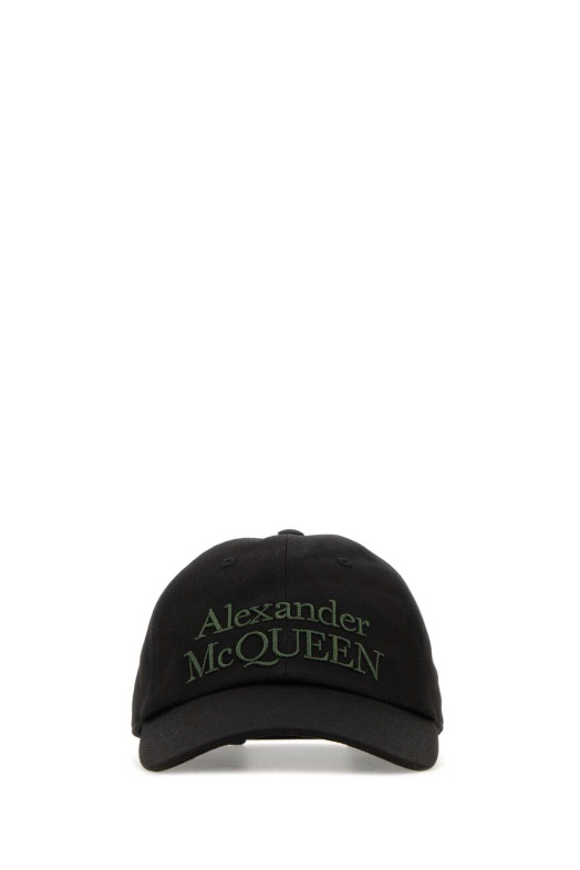 Black cotton baseball cap ALEXANDER MCQUEEN (6886584105Q)