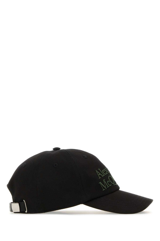Black cotton baseball cap ALEXANDER MCQUEEN (6886584105Q)