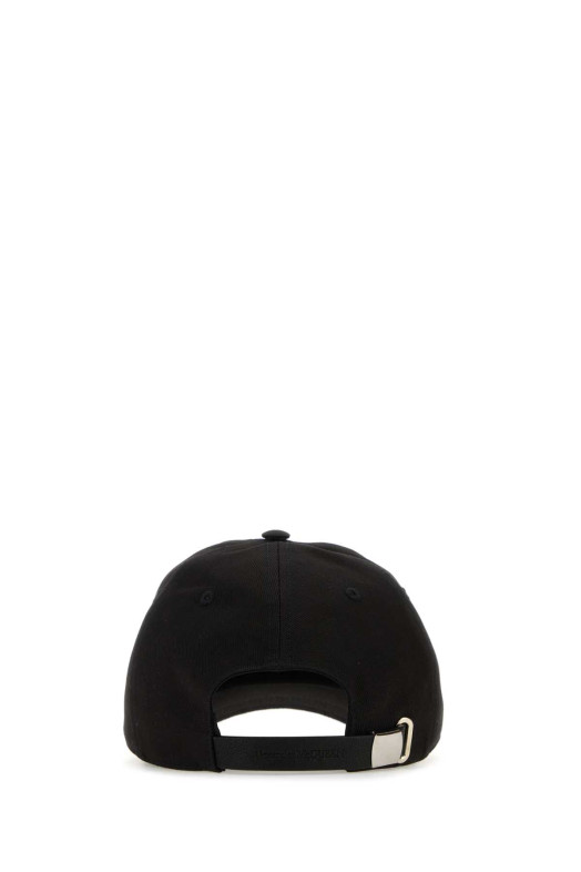 Black cotton baseball cap ALEXANDER MCQUEEN (6886584105Q)