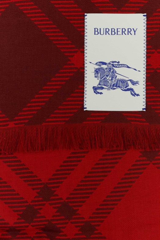 Embroidered wool blend scarf BURBERRY (8112461)