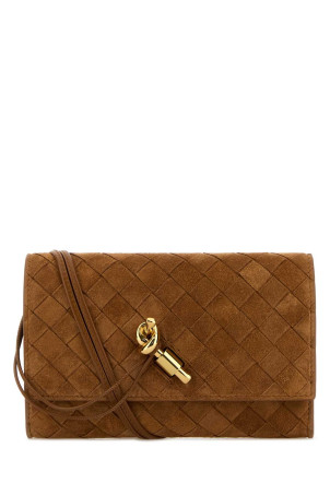 Camel suede Andiamo crossbody bag BOTTEGA VENETA (836940V5ZZ9)