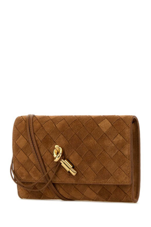 Camel suede Andiamo crossbody bag BOTTEGA VENETA (836940V5ZZ9)