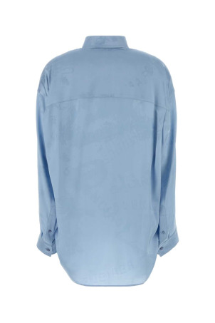 Light blue silk shirt BALENCIAGA (850978TTN10)