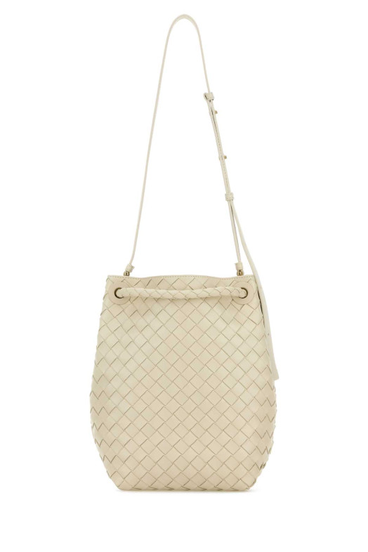 Ivory leather small Andiamo bucket bag BOTTEGA VENETA (855759VCPP1)