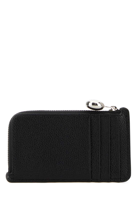 Black leather card holder Black LOEWE (CANBZ40X03)