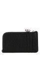 Black leather card holder Black LOEWE (CANBZ40X03)