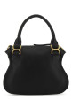 Black leather small Marcie handbag CHLOE (CHC22AS628I31)