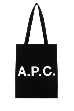 Black canvas Lou shopping bag Black A.P.C. (COZZSM61442)
