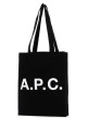 Black canvas Lou shopping bag Black A.P.C. (COZZSM61442)