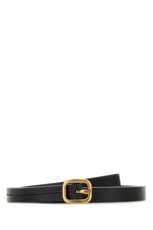 Black leather belt Black LOEWE (E619Z16X18)
