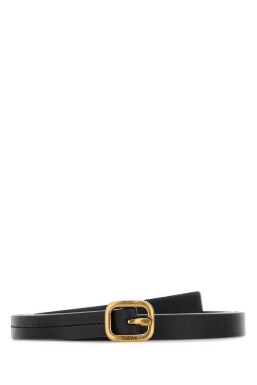 Black leather belt Black LOEWE (E619Z16X18)
