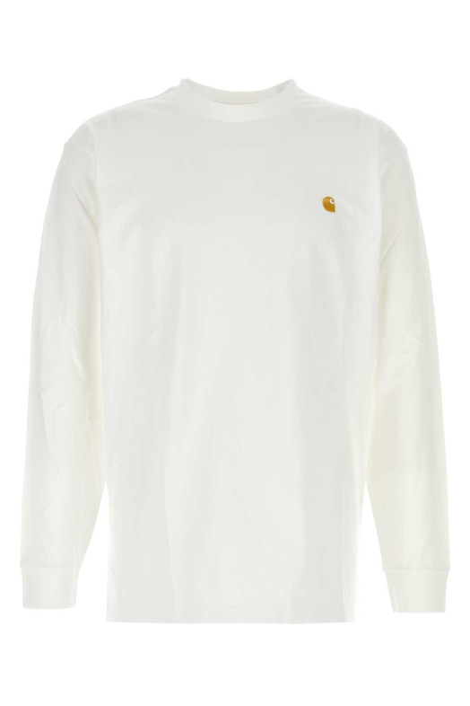 White cotton L/S Chase t-shirt CARHARTT WIP (I026392)