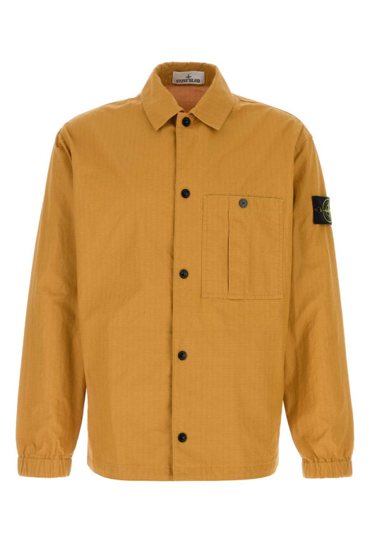 Ochre cotton jacket Yellow STONE ISLAND (L1S151200018S0299)