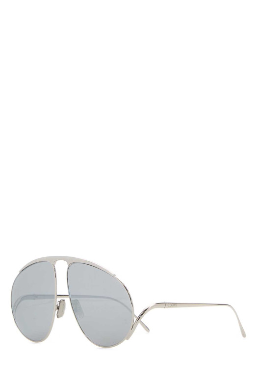 Silver metal Hillock sunglasses LOEWE (LW40180U61)