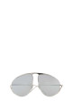 Silver metal Hillock sunglasses LOEWE (LW40180U61)